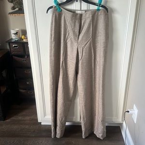 Lafayette 148 tan trousers Dalton wool & silk